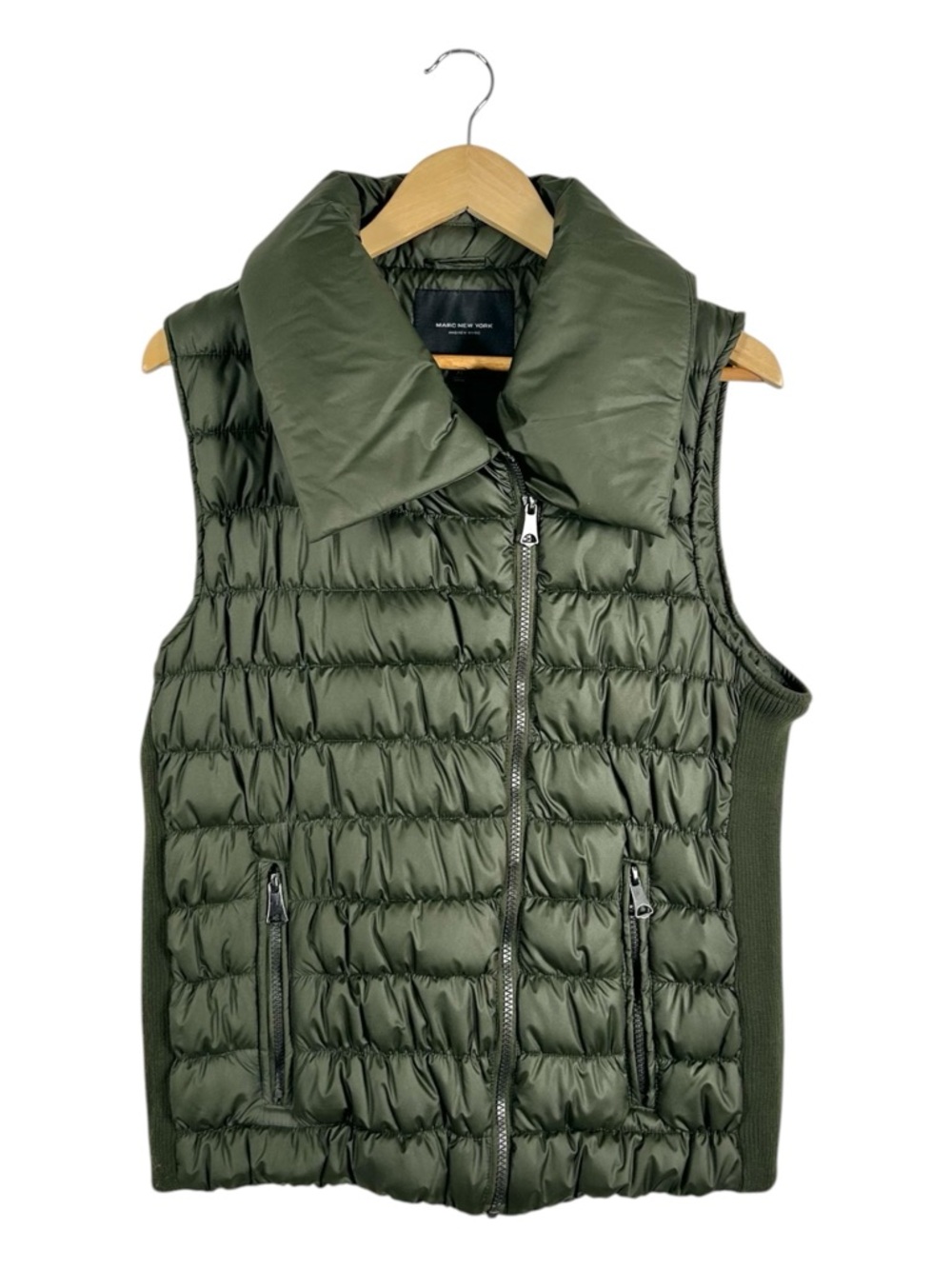 Marc New York Green Quilted Vest Size XL